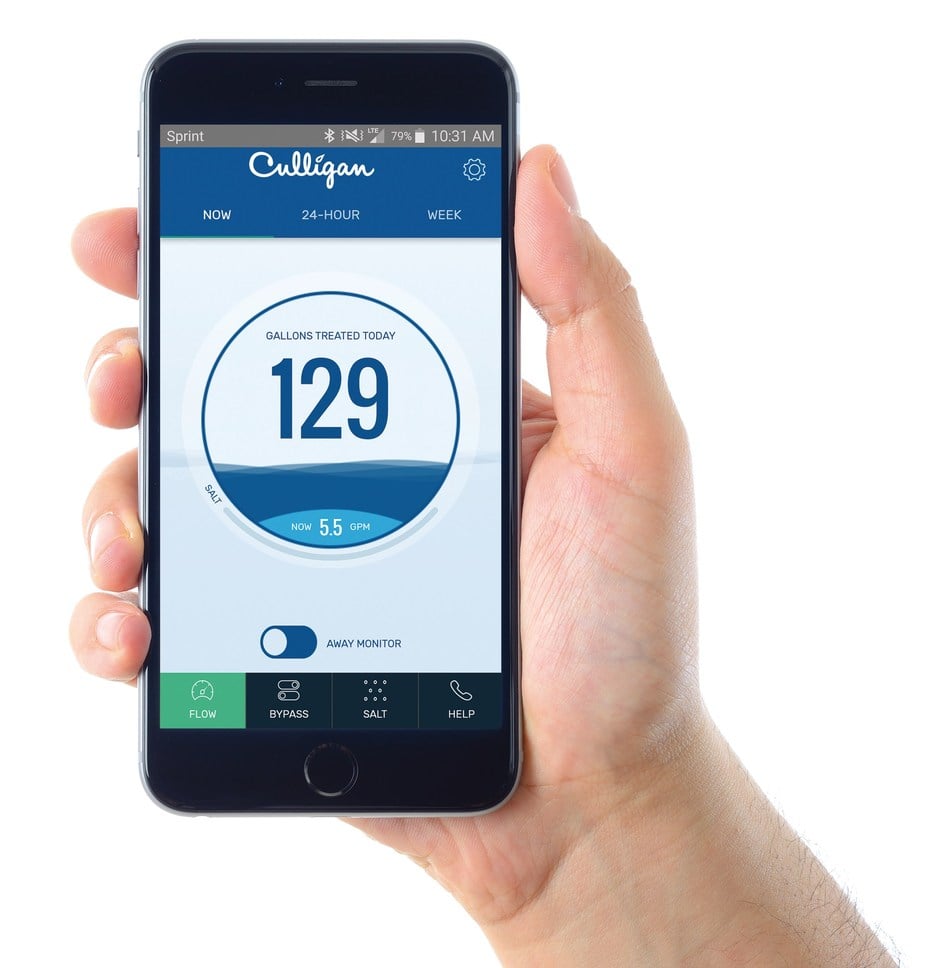 The Culligan Connect™ Wi-Fi mobile app aims to revolutionize the current state of smart homes and water monitoring. Image credit: Culligan