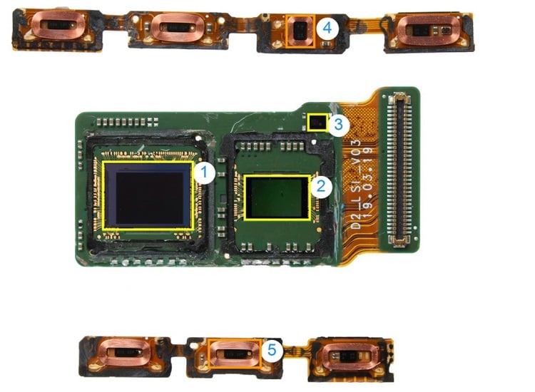 The primary camera module on the Galaxy Note Plus 5G. Source: IHS Markit