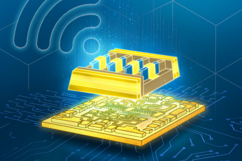 An artistic image of a futuristic semiconductor device which will help make 6G technology a reality. Source: University of Bristol