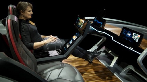 Bosch showed off a concept car with haptics technology included. Image credit: Ultrahaptics
