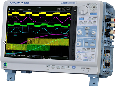 The new DL950 is a unique device that combines a multi-channel, mixed-signal oscilloscope with a portable data acquisition recorder. Source: Yokogawa Test & Measurement Corp.