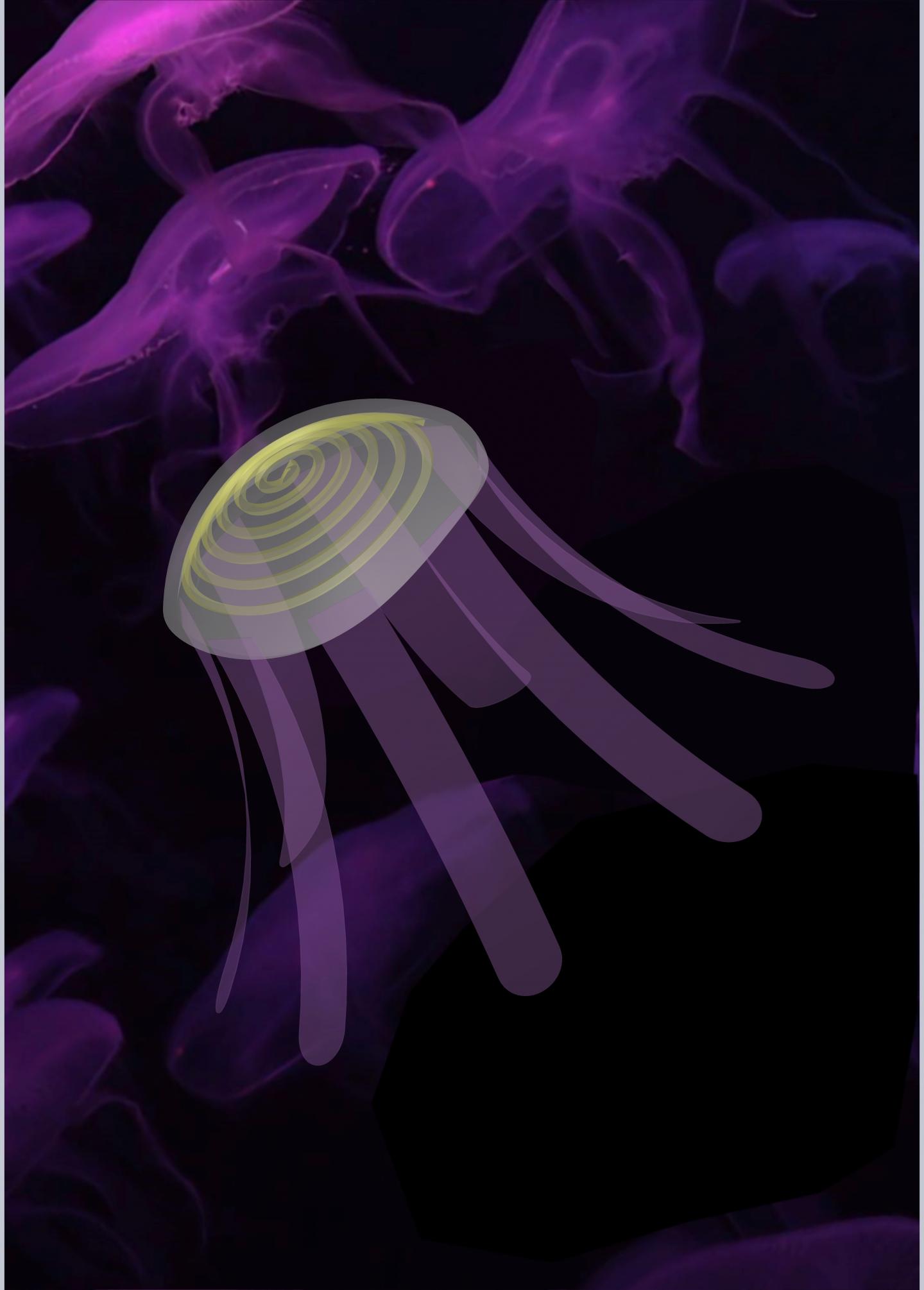 Illustration of a soft robot jellyfish. Source: NC State University