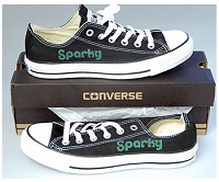 Figure 1. Customize canvas sneakers with a laser. Source: Epilog Laser