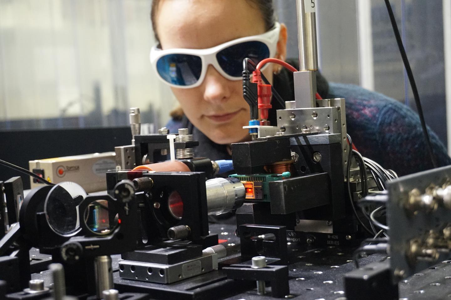 In experiments, including those at the University of Greifswald, researchers are testing which material can generate spin current most effectively. Source: University of Greifswald