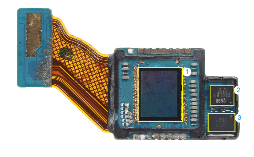 The Google Pixel 2: primary camera module (top view). Source: IHS Markit