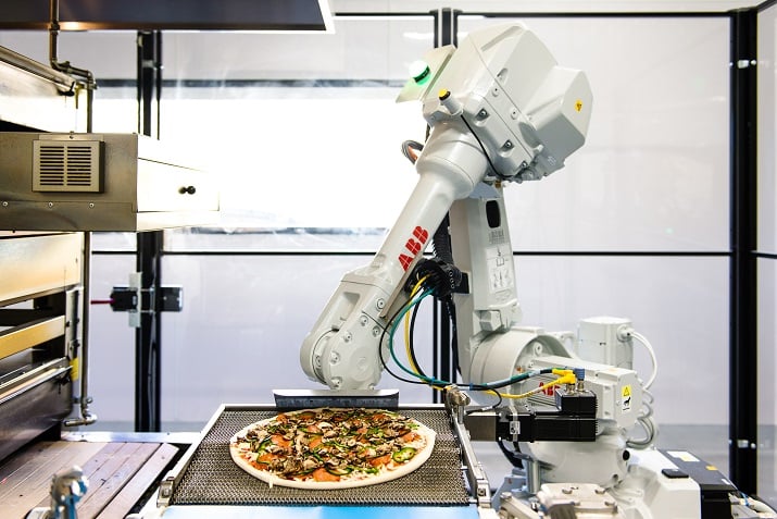 Bruno, one of the company’s pizza-making robots.  