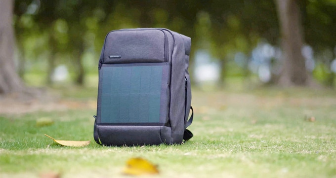 The Solamigo Solar Power and Anti-Theft Backpack. Source: Kickstarter/Solamigo