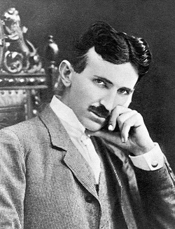 Figure 1: Nikola Tesla in 1896.