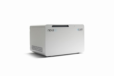 The xCURE Desktop curing system reduces resin post processing by as much as 80%. Source: Nexa3D
