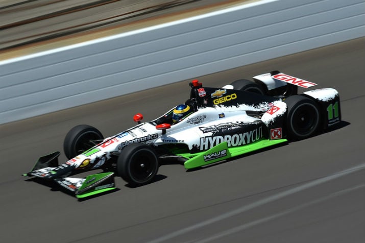 No. 11 Mouser-and-Molex-sponsored car hits the Indycar track. (Image Credit: Mouser)