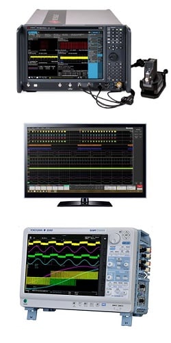 The test, measurement and inspection category of the Electronics Industry Awards 2021 included several entries likely to be familiar to Electronics360 readers, including (from top) the N9042B from Keysight Technologies; TekScope software from Tektronix; and the DL950 from Yokogawa. Source: Keysight, Tektronix and Yokogawa  