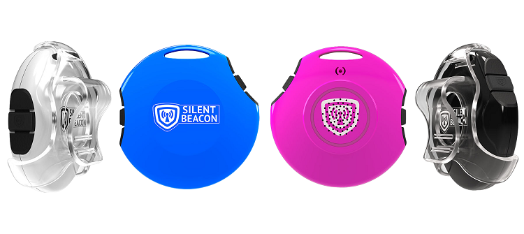 Silent Beacon is a wearable that connects to 911 when a person is in need. Source: Silent Beacon