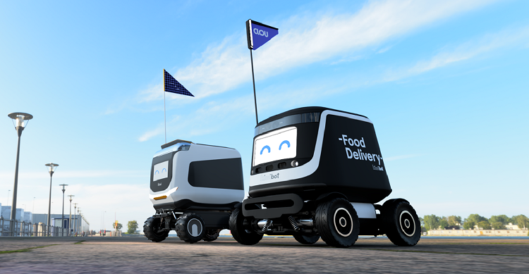 Delivery robots that carry food and other goods will get a new iteration at CES. Source: Kiwibot