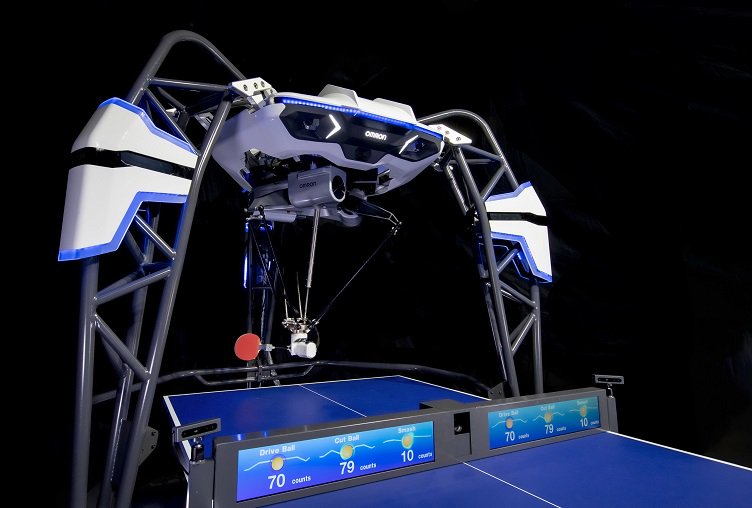 Learn how to play table tennis at CES from a robot. Source: Omron