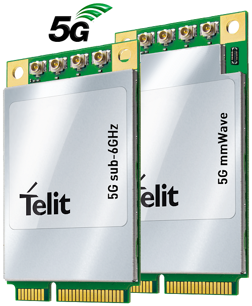 The data cards based on Qualcomm's 5G technology. Source: Telit