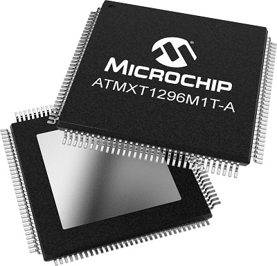 The MXT1296M1T can be configured for driving and receiving touch channels to match the exact screen format including popular 8:3 automotive aspect ratio. Source: Microchip