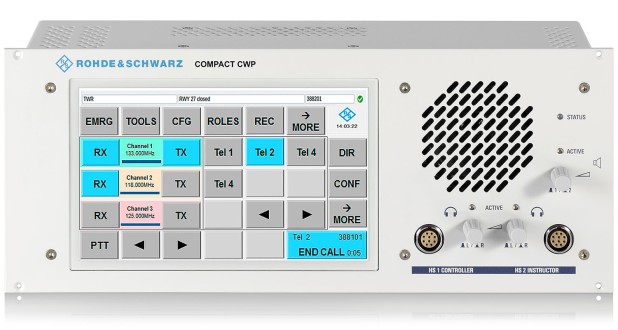 Controller working position (CWP) is one component of the R&S VCS-4G system. Source: Rohde & Schwarz