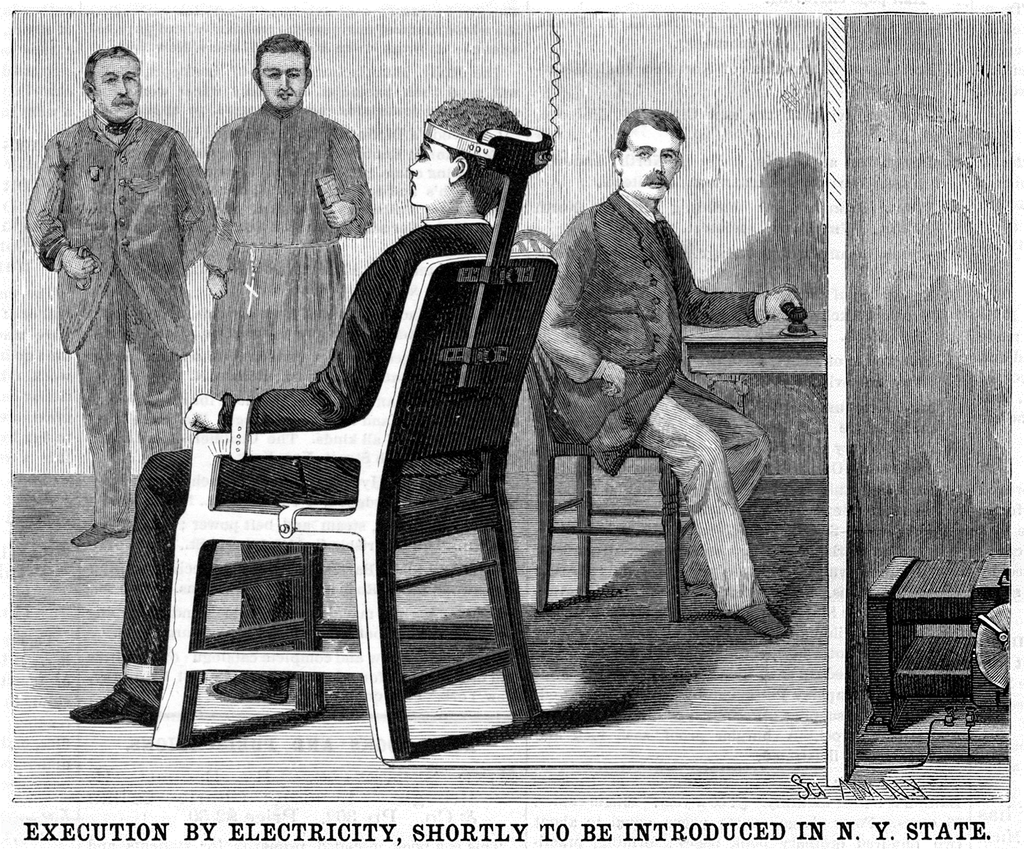 June 30, 1888 Scientific American Illustration of Electric Chair