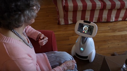 Buddy offers seniors a companion but also helps remind them to take medicine at the right time. Source: Bluefrog Robotics