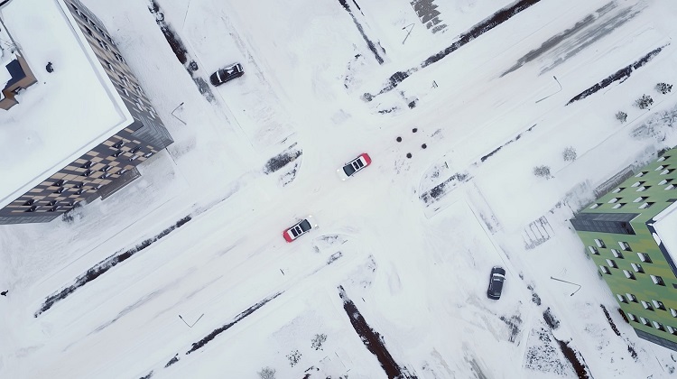 Yandex’s self-driving cars in the snow are testing how systems work under brutal winter conditions. Source: Yandex 