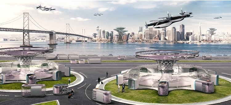 The PBVs are part of Hyundai's future smart city. Source: Hyundai