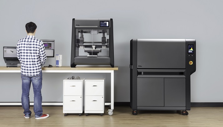 The complete DM Studio system includes a metal 3-D printer, debinder and microwave-enhanced sintering furnace. Source: Desktop Metal