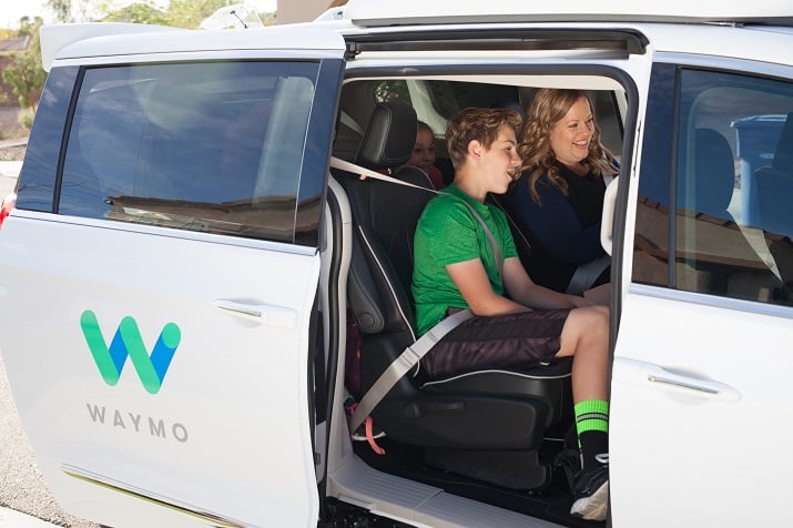 Waymo’s minivan fleet will expand six-fold in order to give more people access to the Early Rider project. Source: Waymo 