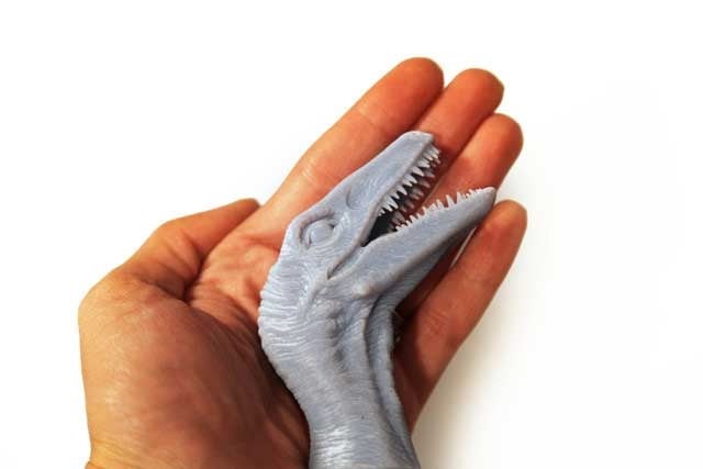 3D printed velociraptor. Credit: Stratasys Ltd.
