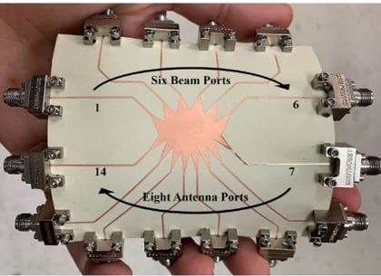 The fabricated Rotman lens structure. Source: Aline Eid et al.