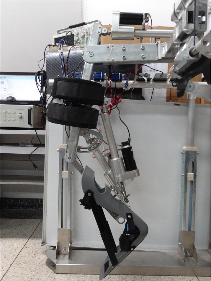 Prototype of a lower-limb exoskeleton that is being developed by Beihang University in China. Source: Beihang University  