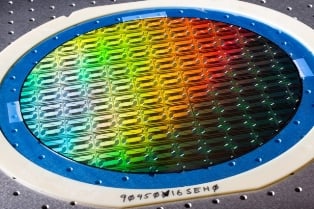 A photonics wafer. Source: MIT