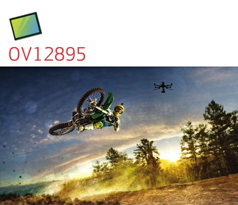 OmniVision Technologies' OV12895 image sensor—designed for use in consumer drones, surveillance systems and 360-degree action cameras—features high frame rates and slow-motion video capability. Image source: OmniVision Technologies, Inc. 