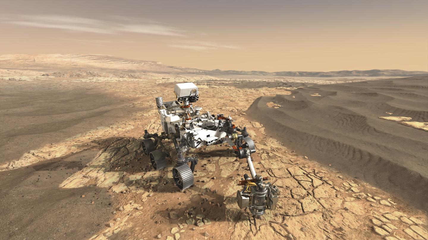 This is a conceptual image of the Mars 2020 rover. Source: NASA/JPL-Caltech