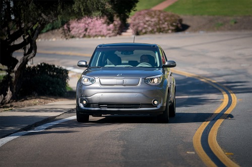 A Kia Soul EV that was used to test the wireless charging system. Source: Kia 