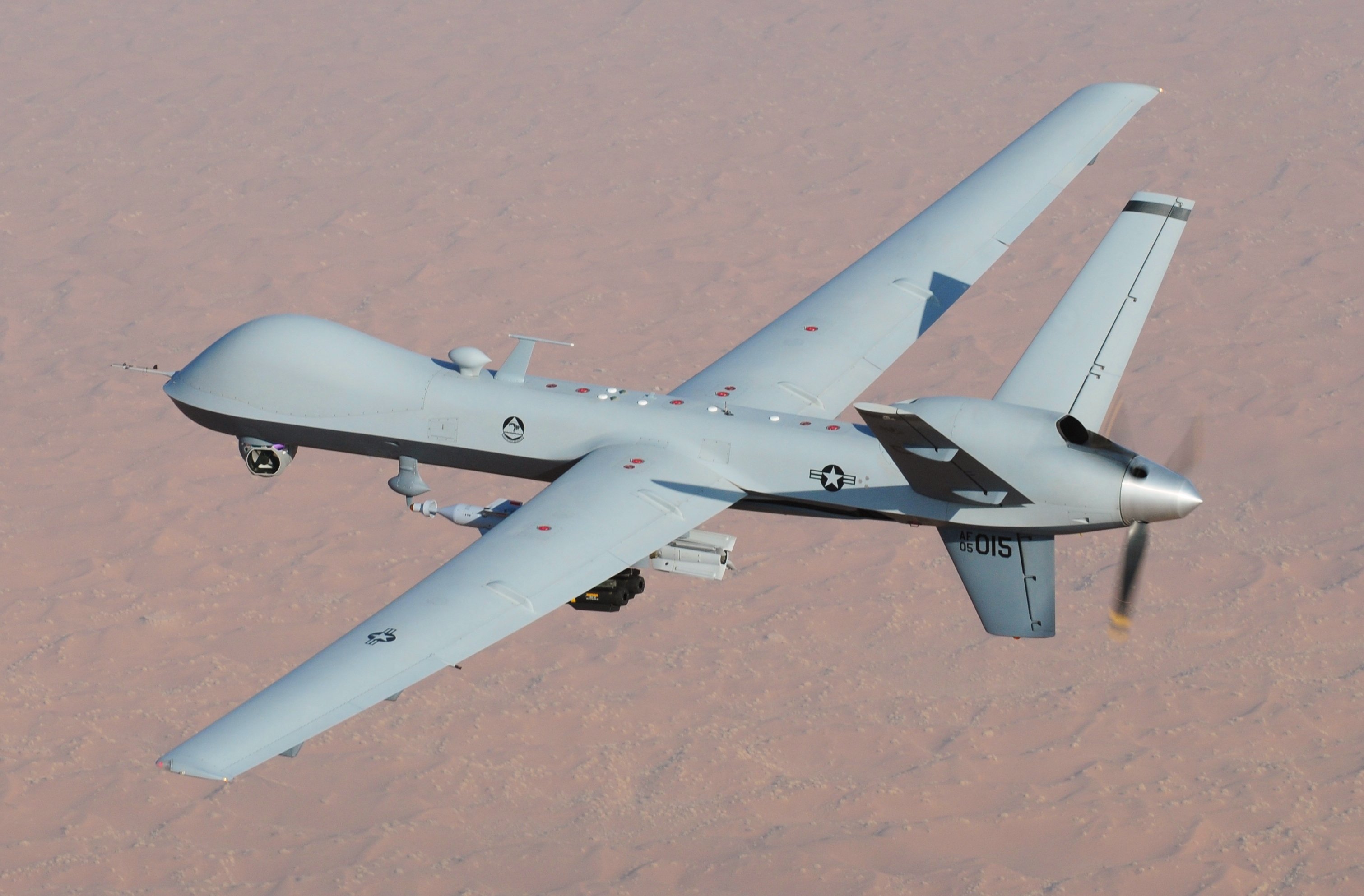 The MQ-9 Reaper UAV is still remotely piloted by humans, but in future conflicts, automated weapons could be a deciding factor, with AI making life-or-death decisions. Source: U.S. Air Force