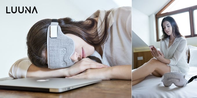 This is the Luuna intelligent sleep mask. (Source: Kickstarter/Luuna)