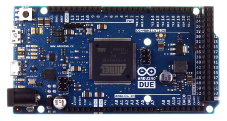 The Arduino Due board. 