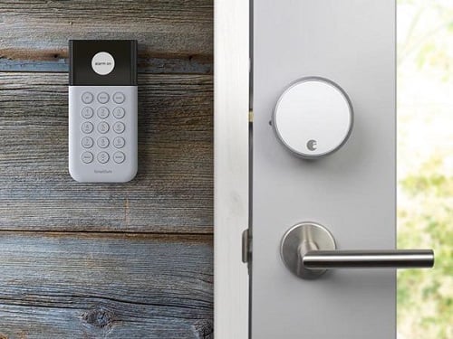 August Home's smart locks are now compatible with SimpliSafe's security system. Source: SimpliSafe