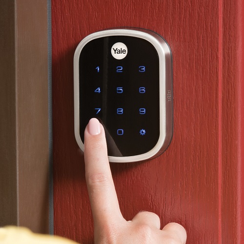 The Yale smart locks can be controlled via the Comcast app or Comcast X1 voice remote. Source: Yale Locks & Hardware