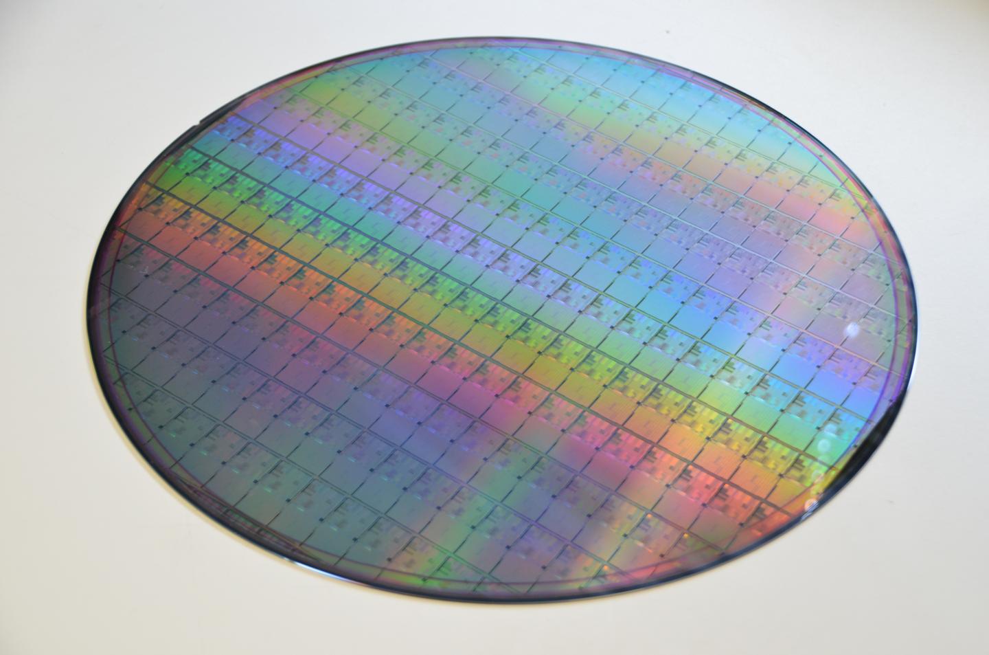 A wafer filled with memristors Source: UCL