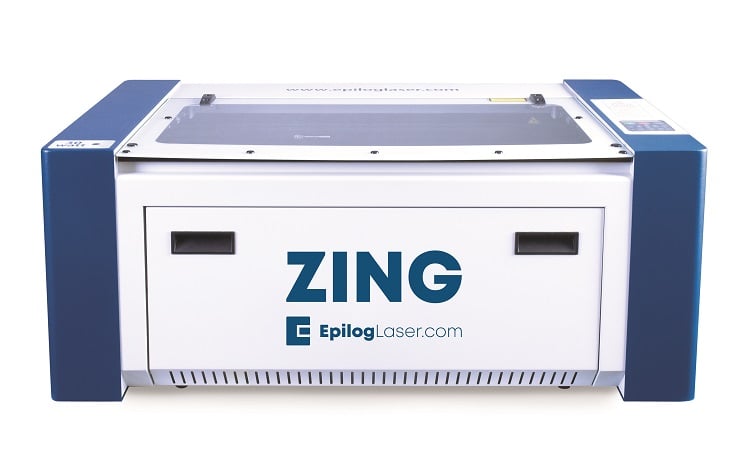 Figure 1: Zing 24 laser engraving and cutting machine. Specs: 50 W, CO2, 24 in x 12 in (610 mm x 305 mm). Source: Epilog Laser