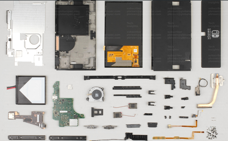 TechInsights Teardown: Nintendo Switch OLED handheld game console