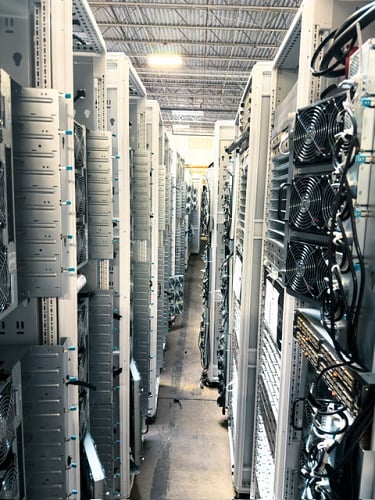 Recycled server racks are part of a growing recycled economy emerging from old or retired electronic components from AI data centers. These devices are finding new life in other applications. Source: Re-Teck 