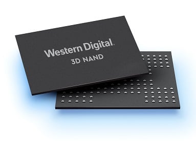The 3D NAND chip in development. Source: Western Digital
