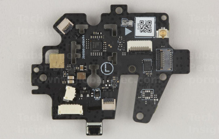 The controller board is one of two boards for the left- and right-hand controller systems of the Pico 4 VR headset. Source: TechInsights