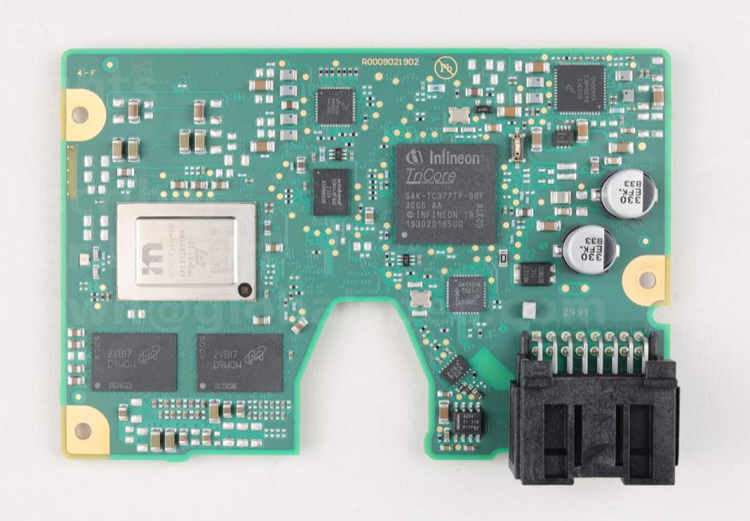 The main board found inside the Fisker Ocean camera system. Source: TechInsights