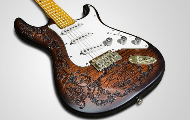 Figure 2. A personalized guitar engraving. Source: Epilog Laser
