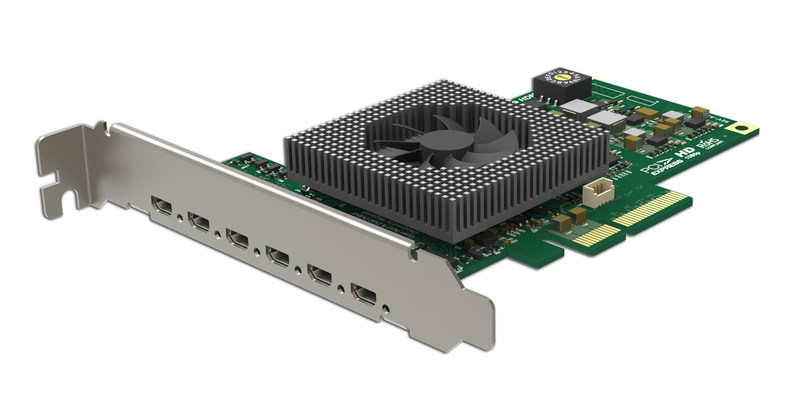 Magewell's new Flex I/O HDMI 4i2o input/output card offers outstanding channel density, performance and versatility for capture and playout applications. Source: Magewell