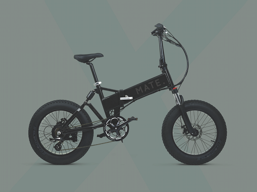 The bike can travel up to 40 to 60 miles on one charge. Source: Mate.Bike