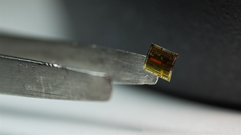 A collaboration between the Air Force Research Laboratory and American Semiconductor has produced a flexible silicon-on-polymer chip with more than 7,000 times the memory capability of any current flexible integrated circuit on the market today. Air Force Courtesy Photo
